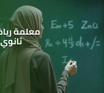معلمة رياضيات ثانوي
