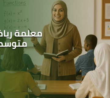 معلمة رياضيات متوسط