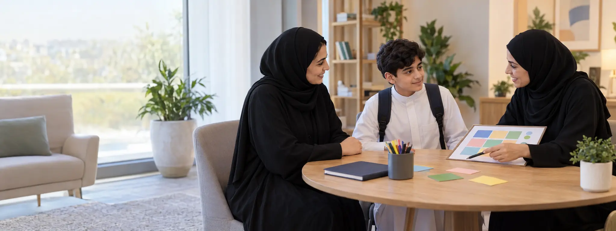 طالب يبدأ رحلة تعليمية مع مدرس خصوصي